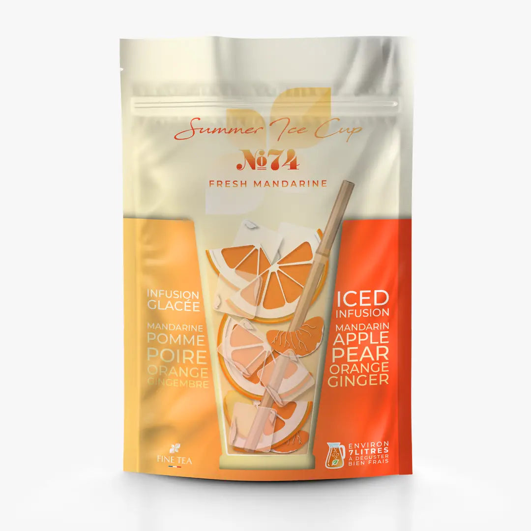 N°74 - Fresh Mandarine -Infusion "Thé glacé" Mandarine Poire